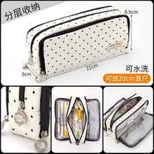 Load image into Gallery viewer, Large Capacity Pencil Case Kawaii Canvas Pencilcase School 40Pcs Pen Case Supplies Pencil Bag School Box Pencil Pouch Stationery