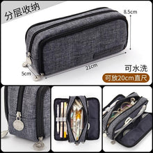 Load image into Gallery viewer, Large Capacity Pencil Case Kawaii Canvas Pencilcase School 40Pcs Pen Case Supplies Pencil Bag School Box Pencil Pouch Stationery