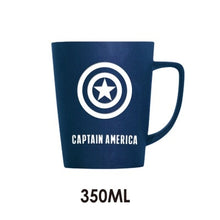 Load image into Gallery viewer, 350ML/520ML Super Hero Avenger Justice League Infinity Mugs With Cover and Spoon Pure Color Mugs Cup Kitchen Tool Gift