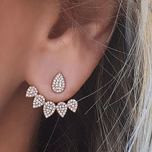 Load image into Gallery viewer, Hot Crystal Flower Stud Earrings for Women Fashion Jewelry Gold Silver Rhinestones Earrings Gift for Party and Best Friend