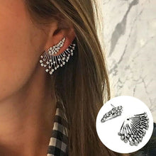Load image into Gallery viewer, Hot Crystal Flower Stud Earrings for Women Fashion Jewelry Gold Silver Rhinestones Earrings Gift for Party and Best Friend