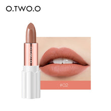 Load image into Gallery viewer, O.TWO.O Semi Velvet Lipstick Nude Rich Color Waterproof Moisturizing Long Lasting Lightweight Lips Makuep 12 Colors