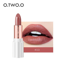 Load image into Gallery viewer, O.TWO.O Semi Velvet Lipstick Nude Rich Color Waterproof Moisturizing Long Lasting Lightweight Lips Makuep 12 Colors