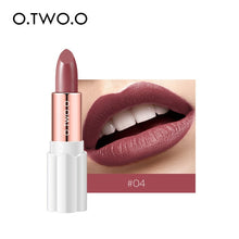 Load image into Gallery viewer, O.TWO.O Semi Velvet Lipstick Nude Rich Color Waterproof Moisturizing Long Lasting Lightweight Lips Makuep 12 Colors