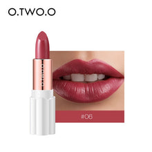 Load image into Gallery viewer, O.TWO.O Semi Velvet Lipstick Nude Rich Color Waterproof Moisturizing Long Lasting Lightweight Lips Makuep 12 Colors