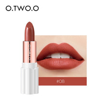 Load image into Gallery viewer, O.TWO.O Semi Velvet Lipstick Nude Rich Color Waterproof Moisturizing Long Lasting Lightweight Lips Makuep 12 Colors