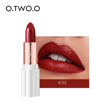 Load image into Gallery viewer, O.TWO.O Semi Velvet Lipstick Nude Rich Color Waterproof Moisturizing Long Lasting Lightweight Lips Makuep 12 Colors