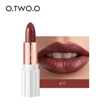 Load image into Gallery viewer, O.TWO.O Semi Velvet Lipstick Nude Rich Color Waterproof Moisturizing Long Lasting Lightweight Lips Makuep 12 Colors