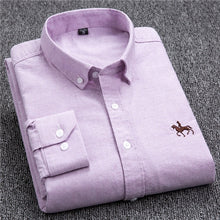 Load image into Gallery viewer, S-6XL Plus size New OXFORD FABRIC 100% COTTON excellent comfortable slim fit button collar business men casual shirts tops