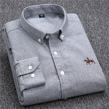 Load image into Gallery viewer, S-6XL Plus size New OXFORD FABRIC 100% COTTON excellent comfortable slim fit button collar business men casual shirts tops