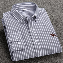 Load image into Gallery viewer, S-6XL Plus size New OXFORD FABRIC 100% COTTON excellent comfortable slim fit button collar business men casual shirts tops