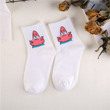 Load image into Gallery viewer, Japanese Kawaii Women Animals Cartoon Tube Socks Cute Egg Rabbit Panther Cotton Long Socks Female and Ladies Pink Milk White Sox