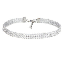 Load image into Gallery viewer, NEW Crystal Rhinestone Choker Necklace Women Wedding Accessories Silver Color Chain Punk Gothic Chokers Jewelry Collier Femme