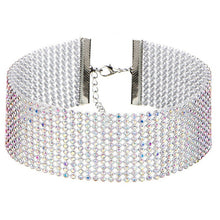 Load image into Gallery viewer, NEW Crystal Rhinestone Choker Necklace Women Wedding Accessories Silver Color Chain Punk Gothic Chokers Jewelry Collier Femme