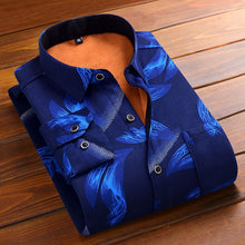 Load image into Gallery viewer, Aoliwen 2020 Fashion Men's Slim Shirts Autumn And Winter Thickening Warm Plaid 24 Colors Male Social Shirt Clothing Size M-5Xl