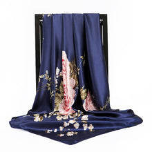 Load image into Gallery viewer, Silk Scarves Women Foulard 90*90cm Square head scarf Ladies Shawl wrap muffler pareo Bandanna female chiffon hijab poncho wool