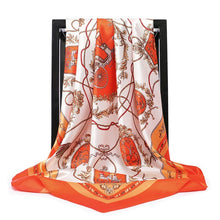Load image into Gallery viewer, Silk Scarves Women Foulard 90*90cm Square head scarf Ladies Shawl wrap muffler pareo Bandanna female chiffon hijab poncho wool