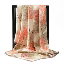 Load image into Gallery viewer, Silk Scarves Women Foulard 90*90cm Square head scarf Ladies Shawl wrap muffler pareo Bandanna female chiffon hijab poncho wool