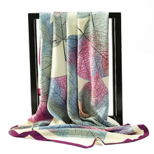 Load image into Gallery viewer, Silk Scarves Women Foulard 90*90cm Square head scarf Ladies Shawl wrap muffler pareo Bandanna female chiffon hijab poncho wool