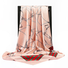 Load image into Gallery viewer, Silk Scarves Women Foulard 90*90cm Square head scarf Ladies Shawl wrap muffler pareo Bandanna female chiffon hijab poncho wool