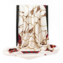 Load image into Gallery viewer, Silk Scarves Women Foulard 90*90cm Square head scarf Ladies Shawl wrap muffler pareo Bandanna female chiffon hijab poncho wool