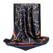 Load image into Gallery viewer, Silk Scarves Women Foulard 90*90cm Square head scarf Ladies Shawl wrap muffler pareo Bandanna female chiffon hijab poncho wool