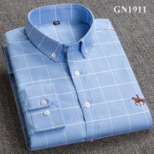 Load image into Gallery viewer, S-6XL Plus size New OXFORD FABRIC 100% COTTON excellent comfortable slim fit button collar business men casual shirts tops