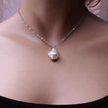 Load image into Gallery viewer, KMVEXO Fashion 2 Layers Pearls Geometric Pendants Necklaces For Women Gold Metal Snake Chain Necklace New Design Jewelry Gift
