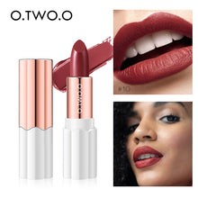 Load image into Gallery viewer, O.TWO.O Semi Velvet Lipstick Nude Rich Color Waterproof Moisturizing Long Lasting Lightweight Lips Makuep 12 Colors