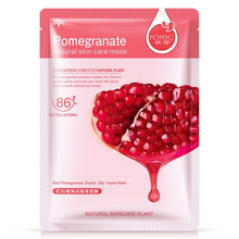 Load image into Gallery viewer, 1PC Blueberry Six Fruit Plant Facial Mask Moisturizing Hyaluronic Acid Plant Extract Oil Control Hydrating Sheet Face Mask TSLM2