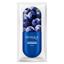 Load image into Gallery viewer, 1PC Blueberry Six Fruit Plant Facial Mask Moisturizing Hyaluronic Acid Plant Extract Oil Control Hydrating Sheet Face Mask TSLM2
