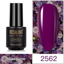 Load image into Gallery viewer, ROSALIND Nail Gel Polish Hybrid Vernis 7ML Soak Off Nails Art Design Semi Permanent Gel Lacquer Pure Colors All For Manicure
