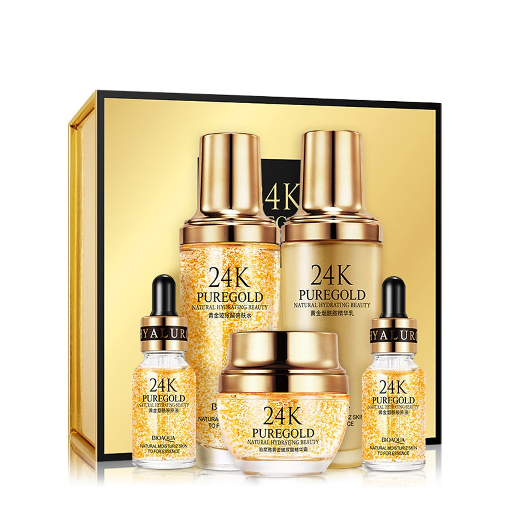 Keep Young Liquid Hyaluronic Acid Set Natural Repair 24k Gold Cosmetics  Serum Skin Moisturising Face Care Essence