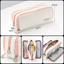 Load image into Gallery viewer, Large Capacity Pencil Case Kawaii Canvas Pencilcase School 40Pcs Pen Case Supplies Pencil Bag School Box Pencil Pouch Stationery

