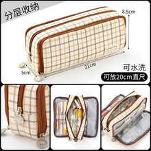 Load image into Gallery viewer, Large Capacity Pencil Case Kawaii Canvas Pencilcase School 40Pcs Pen Case Supplies Pencil Bag School Box Pencil Pouch Stationery
