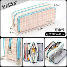 Load image into Gallery viewer, Large Capacity Pencil Case Kawaii Canvas Pencilcase School 40Pcs Pen Case Supplies Pencil Bag School Box Pencil Pouch Stationery

