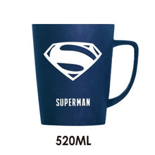 Load image into Gallery viewer, 350ML/520ML Super Hero Avenger Justice League Infinity Mugs With Cover and Spoon Pure Color Mugs Cup Kitchen Tool Gift
