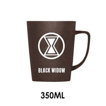 Load image into Gallery viewer, 350ML/520ML Super Hero Avenger Justice League Infinity Mugs With Cover and Spoon Pure Color Mugs Cup Kitchen Tool Gift
