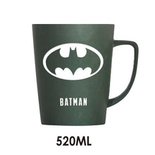 Load image into Gallery viewer, 350ML/520ML Super Hero Avenger Justice League Infinity Mugs With Cover and Spoon Pure Color Mugs Cup Kitchen Tool Gift
