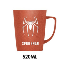 Load image into Gallery viewer, 350ML/520ML Super Hero Avenger Justice League Infinity Mugs With Cover and Spoon Pure Color Mugs Cup Kitchen Tool Gift
