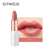 Load image into Gallery viewer, O.TWO.O Semi Velvet Lipstick Nude Rich Color Waterproof Moisturizing Long Lasting Lightweight Lips Makuep 12 Colors
