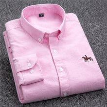 Load image into Gallery viewer, S-6XL Plus size New  OXFORD FABRIC 100% COTTON excellent comfortable slim fit button collar business men casual shirts tops

