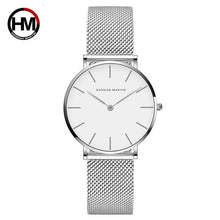 Load image into Gallery viewer, Japan Quartz Movement High Quality 36mm hannah Martin Women Stainless Steel Mesh Rose Gold Waterproof Ladies Watch Dropshipping
