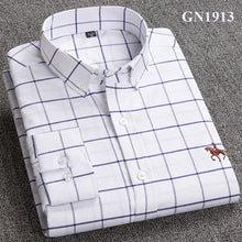 Load image into Gallery viewer, S-6XL Plus size New  OXFORD FABRIC 100% COTTON excellent comfortable slim fit button collar business men casual shirts tops
