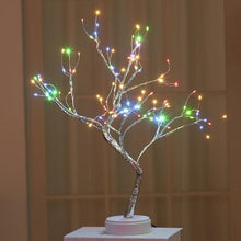 Load image into Gallery viewer, Night Light Home Decoration Bonsai Style Party Cherry Tree Shape LED Light DIY Firework Christmas Gift Plants Switch Copper

