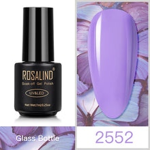 Load image into Gallery viewer, ROSALIND Nail Gel Polish Hybrid Vernis 7ML Soak Off Nails Art Design Semi Permanent Gel Lacquer Pure Colors All For Manicure
